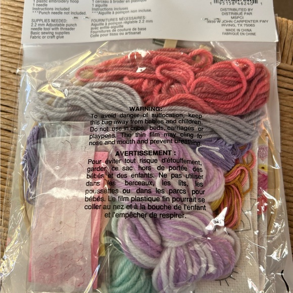 New in Package. Loops & Threads Unicorn Punch Needle Kit. - Picture 2 of 4